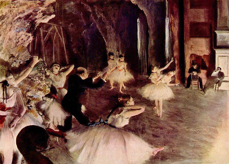 Edgar Degas Stage Rehearsal oil painting image